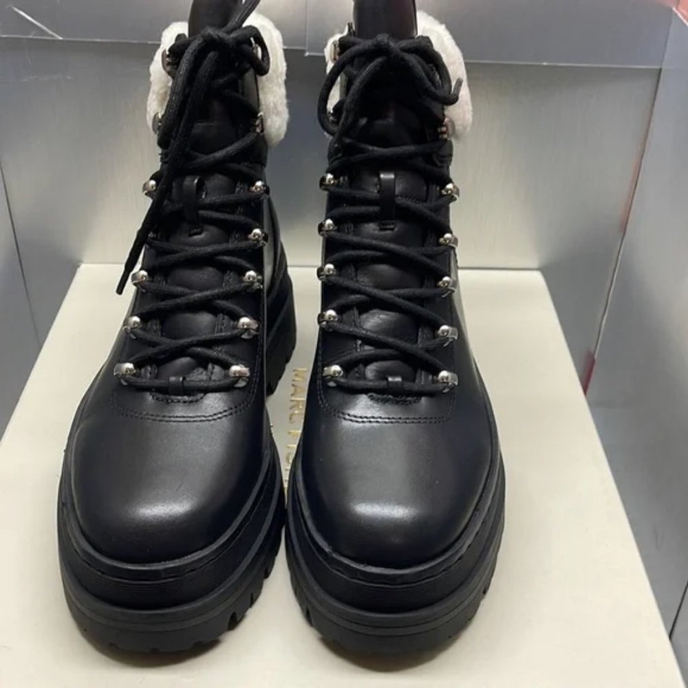 BNIB MARC FISHER LTD PIERSON LUG /Hiking SOLE Platform BOOTIE size 8.5 - Picture 2 of 7
